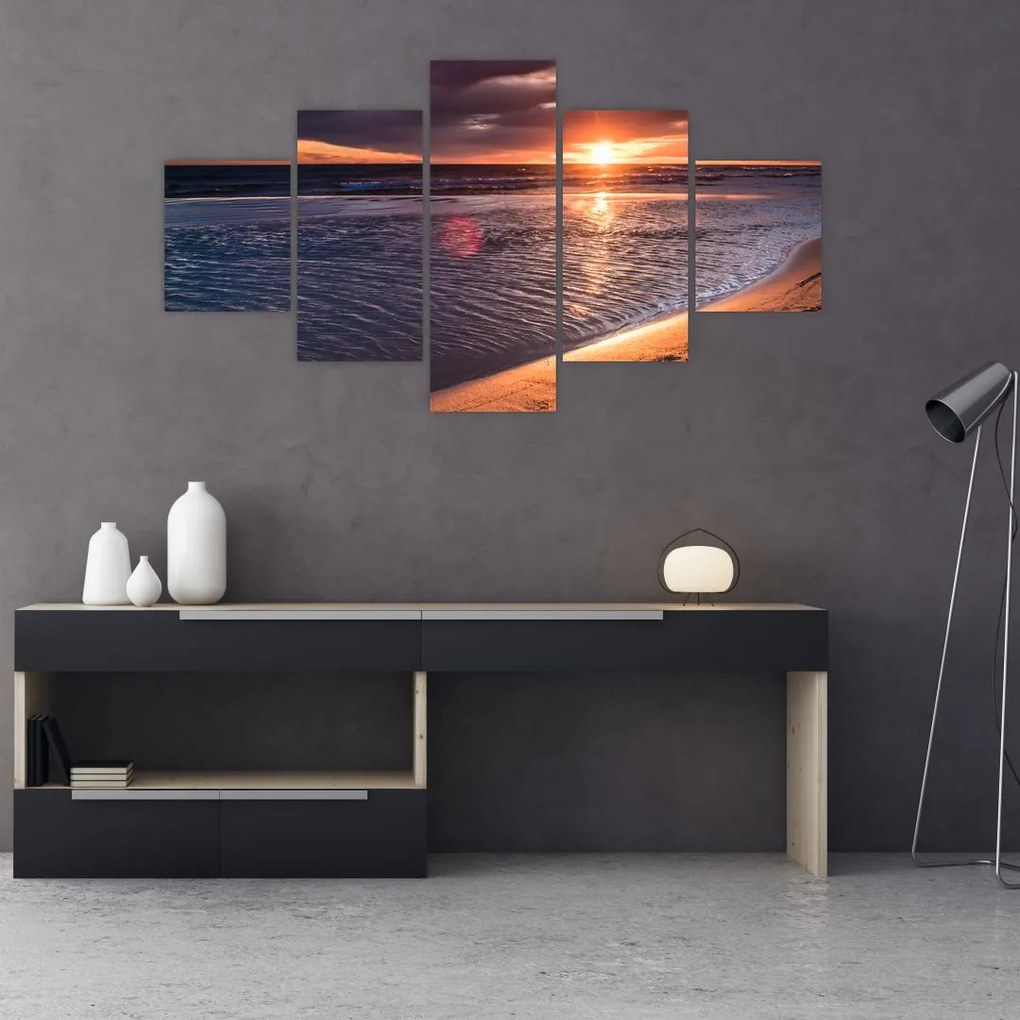 Obraz zachodu słońca (125x70 cm)