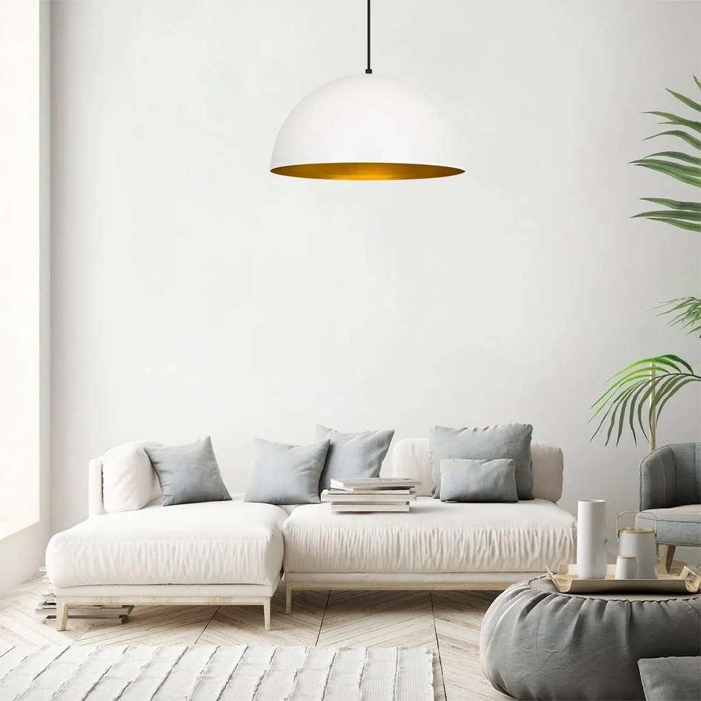 Lampa wisząca Mini Sivani - MR - 719, biała-złota