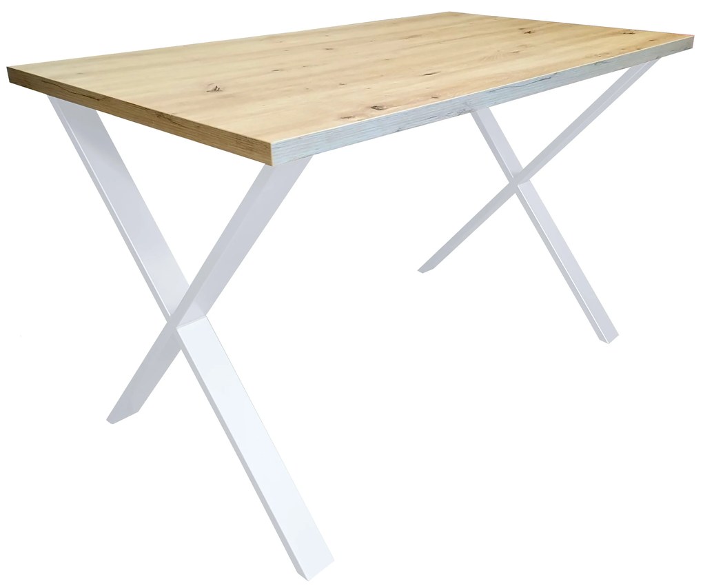 Stół 70/120/28 Loft X podstawa metalowa do salonu kuchni