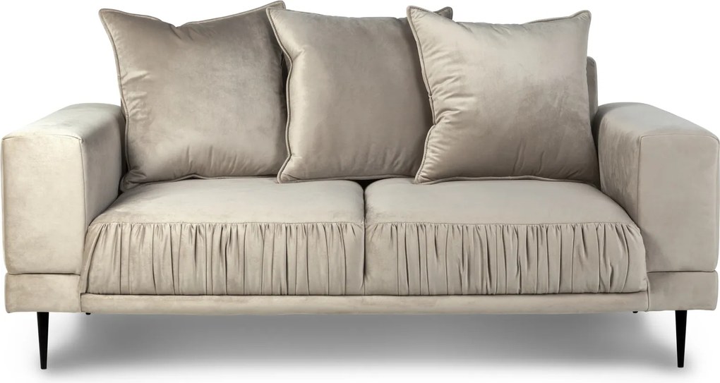 Tapicerowana sofa do salonu na wysokich nóżkach Velutto 2 os.