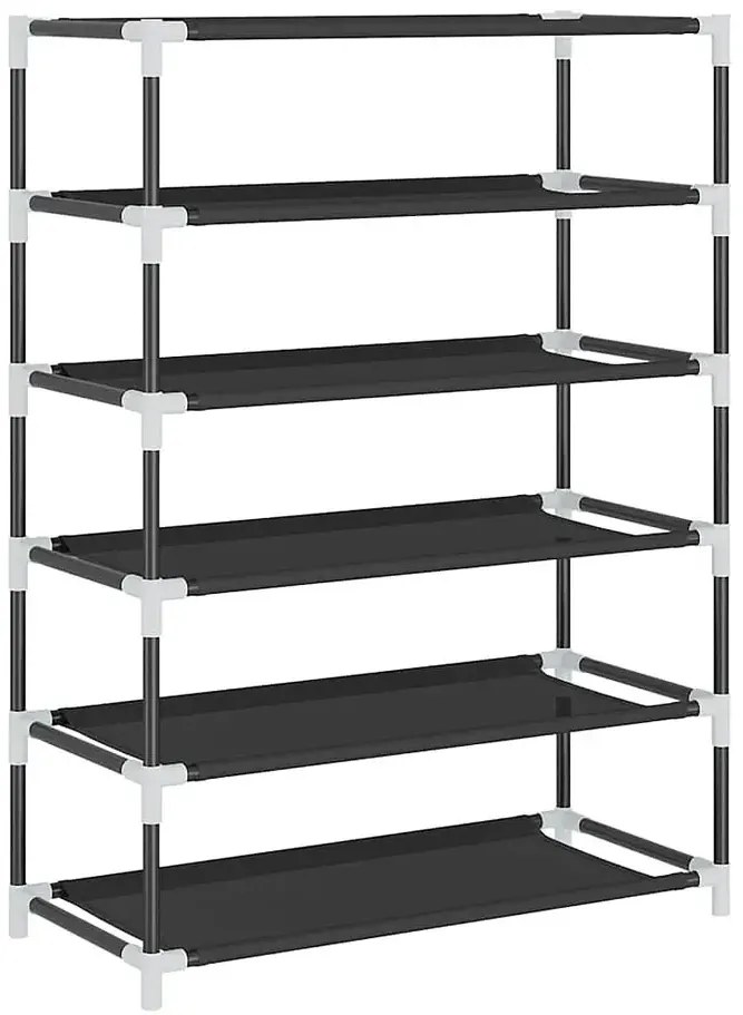 Czarna materiałowa szafka na buty W2-D09