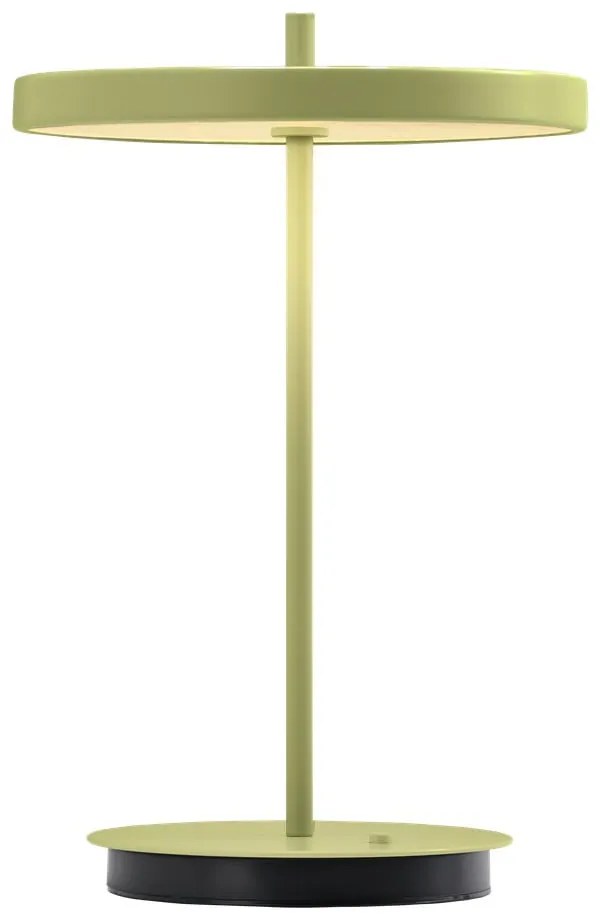 Zielona metalowa lampa stołowa LED z metalowym kloszem (wysokość 31 cm) Asteria Move – UMAGE