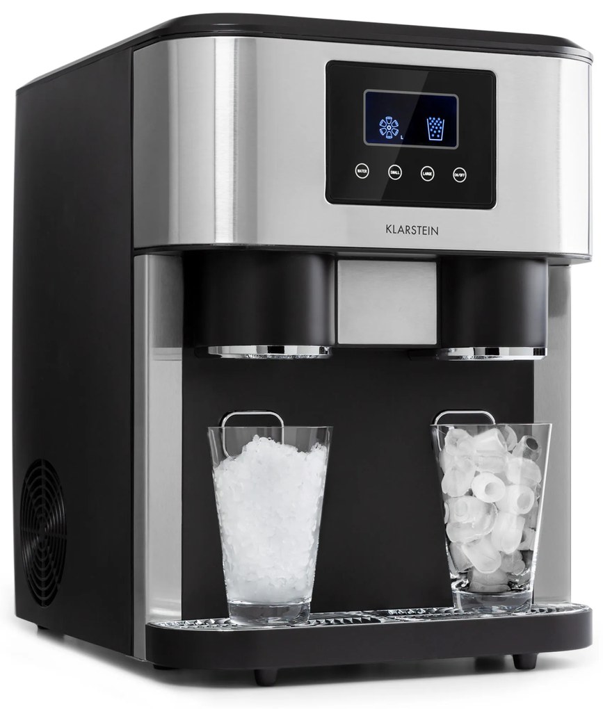 Klarstein IceAge 15kg/24h 1L Kostkarka do Lodu Srebrny