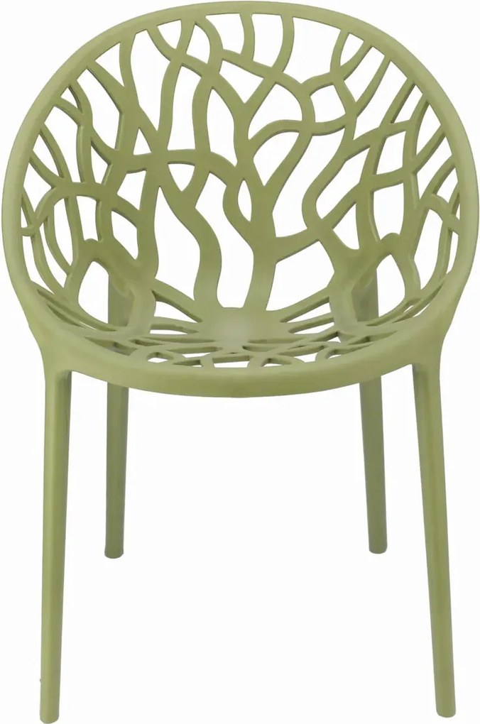 Ażurowe Nowoczesne Krzesło Na Balkon Szałwia T5-P18
