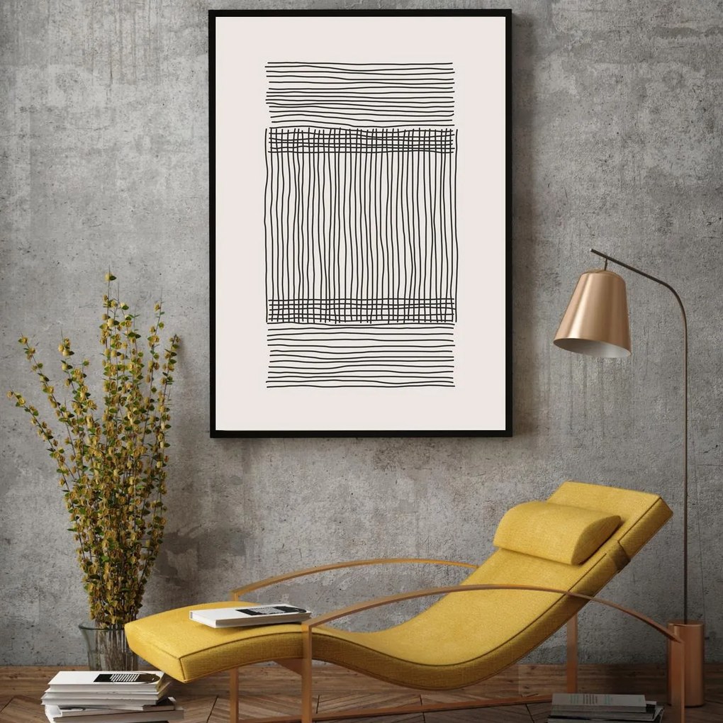 Plakat - Abstrakcja linii (A4)