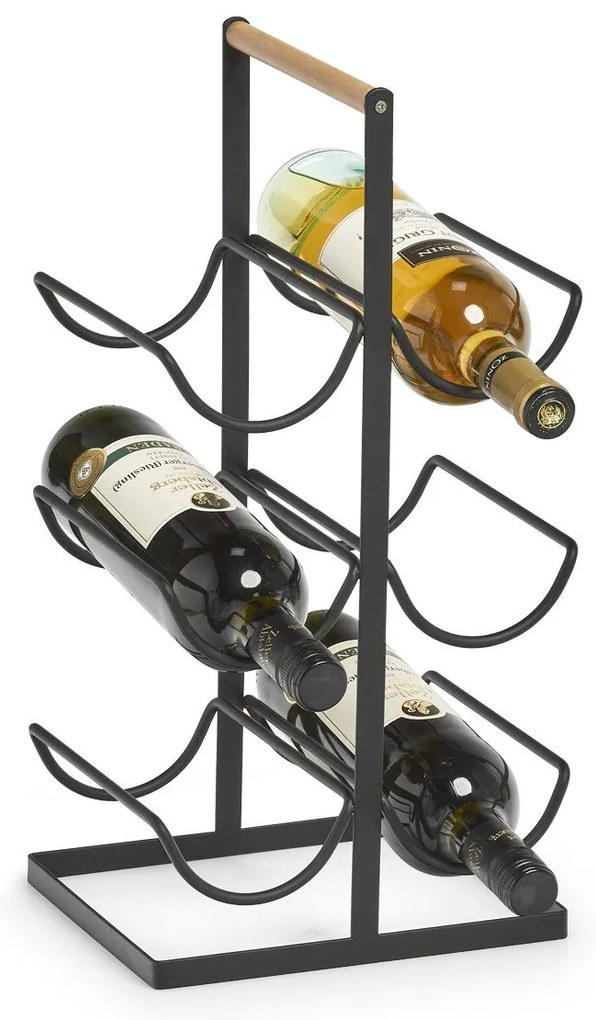 Stojak na wino metalowy, 6-ramienny, 46 cm, ZELLER