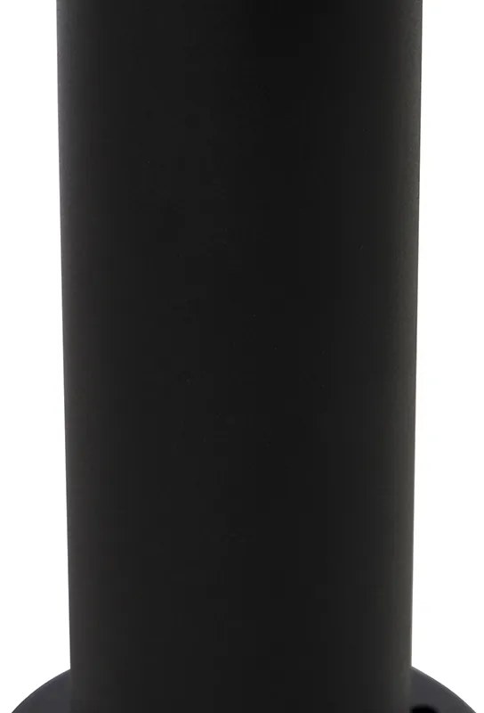 Zewnętrzna lampa podłogowa czarna z plastikową kulą 50 cm IP44 - Sfera