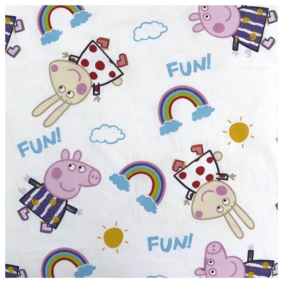 Bawełniana fluorescencyjna pościel dziecięca jednoosobowa 140x200 cm Peppa Pig – Jerry Fabrics