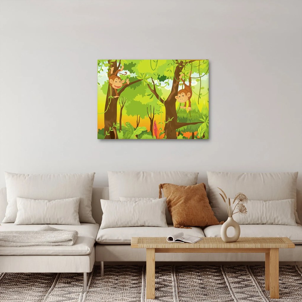 Obraz - Małpy (70x50 cm)
