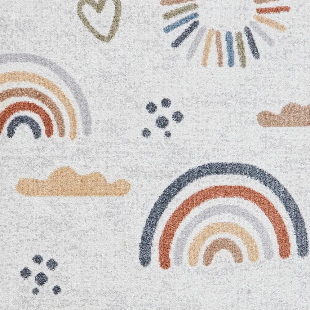 Kremowy dywan dziecięcy 80x150 cm Vida Kids Rainbow – Think Rugs