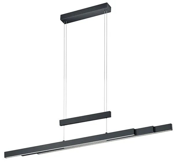 Lampa wisząca czarna z wbudowanym LED-em 3-stopniowy ściemniacz 3-punktowa - Sofie Nowoczesny Oswietlenie wewnetrzne