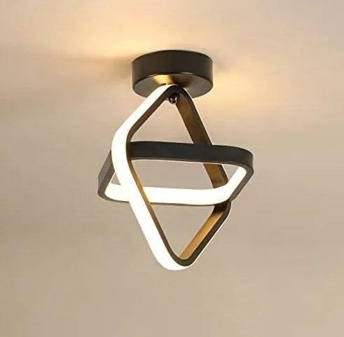 Plafon lampa LED sufitowa geometryczna metalowa AT70-2SL-Black