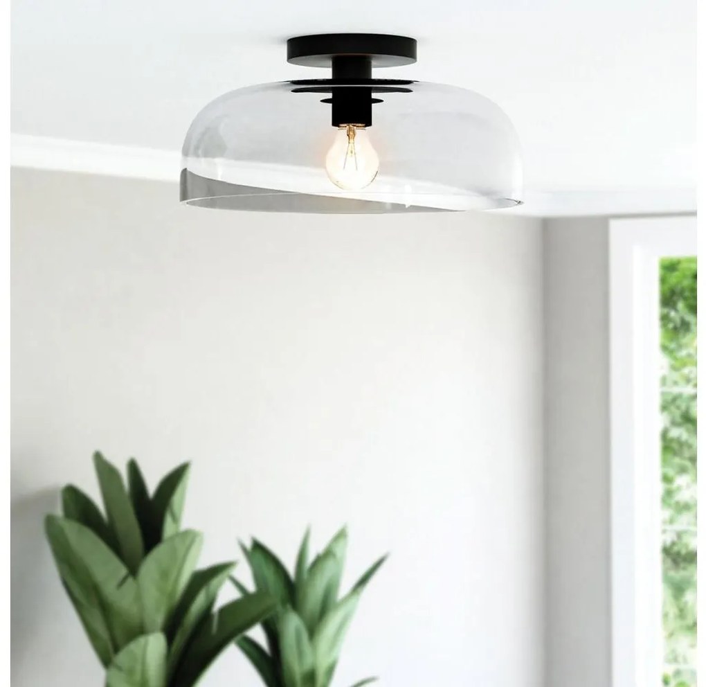 Alora Mood ALM-SYLVIA-SF-BK-CL - Oprawa sufitowa SYLVIA 1xE27/60W/230V czarna