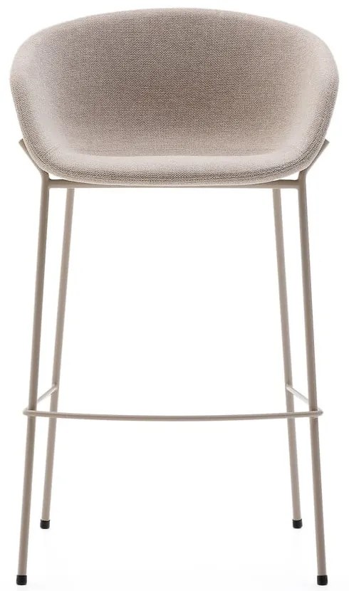Beżowy hoker (wysokość siedziska 75 cm) Yvette – Kave Home