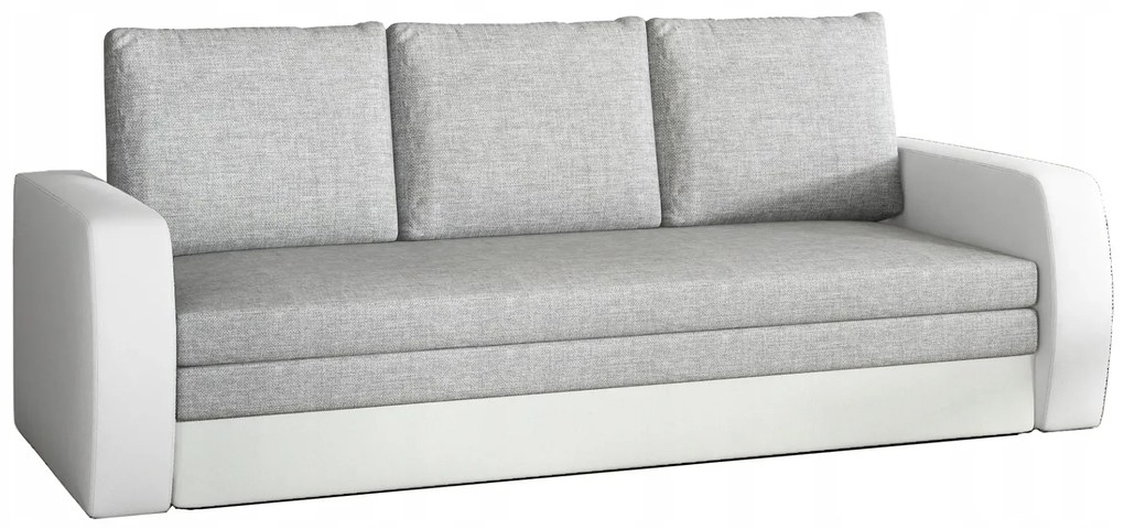 Sofa rozkładana z funkcją spania INVERSA szara/biała ELTAP