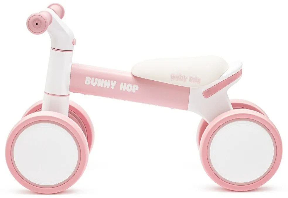 Baby Mix Odpychacz dla dzieci Bunny Hop Ultralight, różowy
