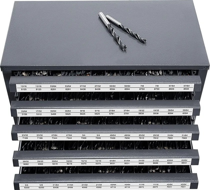 Organizer na Wiertła SucceBuy z Pięcioma Szufladami na 84cm/163cm do 160/163cm, Składowanie Stapialne z Etykietami dla Łatwego Dostępu