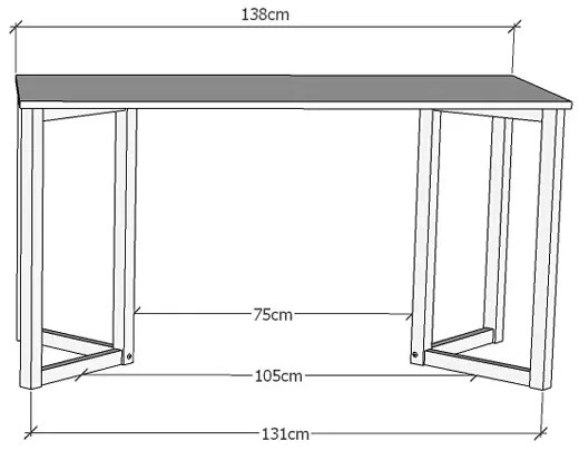 Białe biurko do pokoju dziecięcego 140x60 - Vios 4X