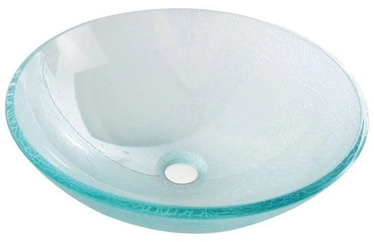 Szklana okrągła umywalka ø 42 cm Ice – Sapho