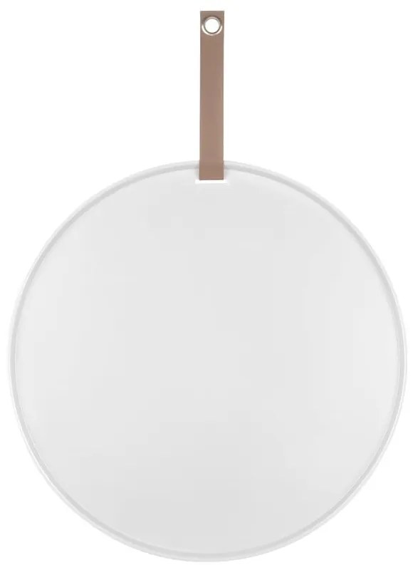 Biała tablica metalowa PT LIVING Perky, ø 50 cm