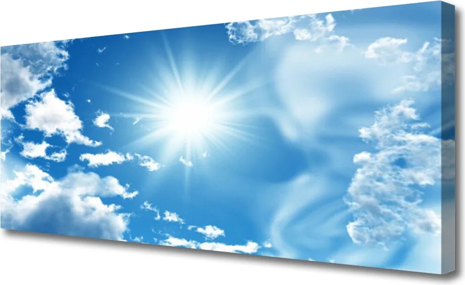 Obraz canvas Błękitne Niebo z Obłokami