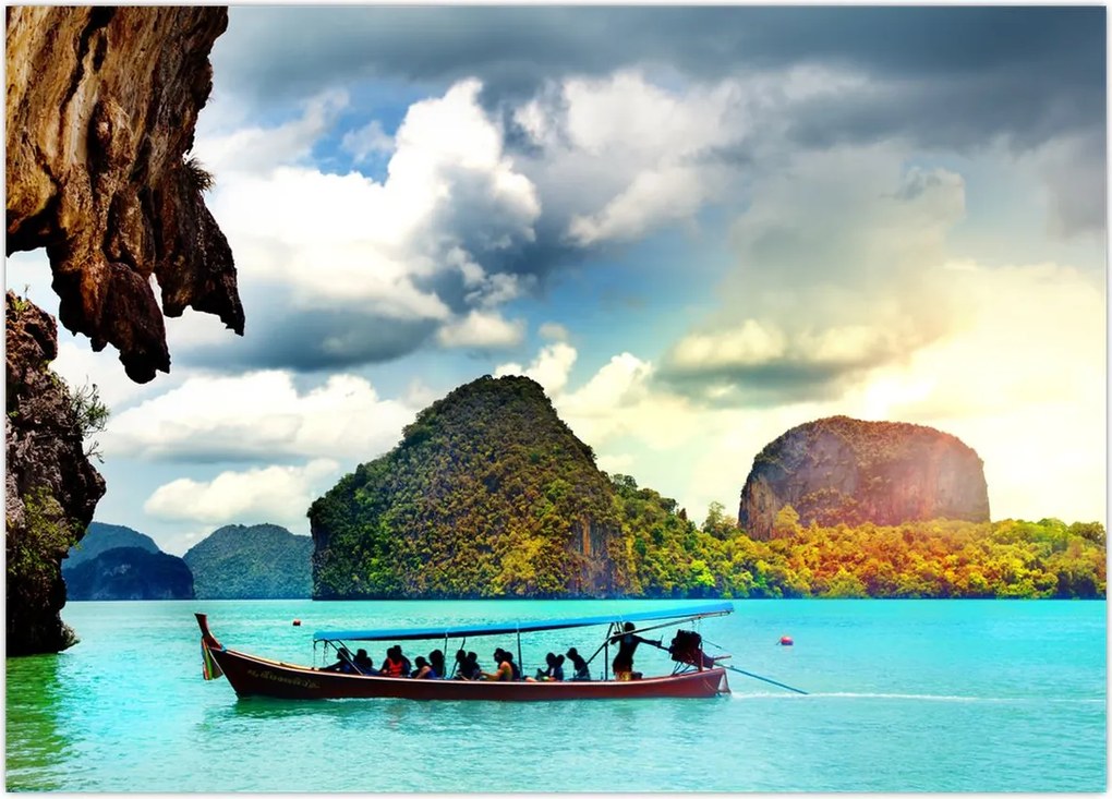 Obraz na szkle - Zatoka Phang Nga (70x50 cm)