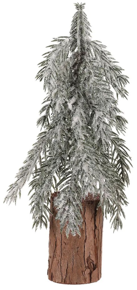 Dekoracja świąteczna Świerk na pniu, ośnieżony, 32 cm