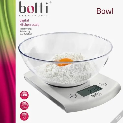 Botti PT-860 Cyfrowa waga kuchenna Bowl