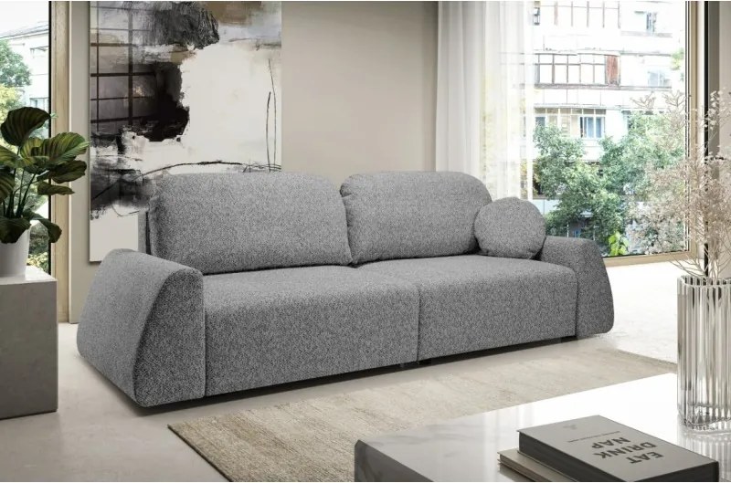 Sofa ALMI z funkcja spania i pojemnikiem SZARY EXCITE ME 13