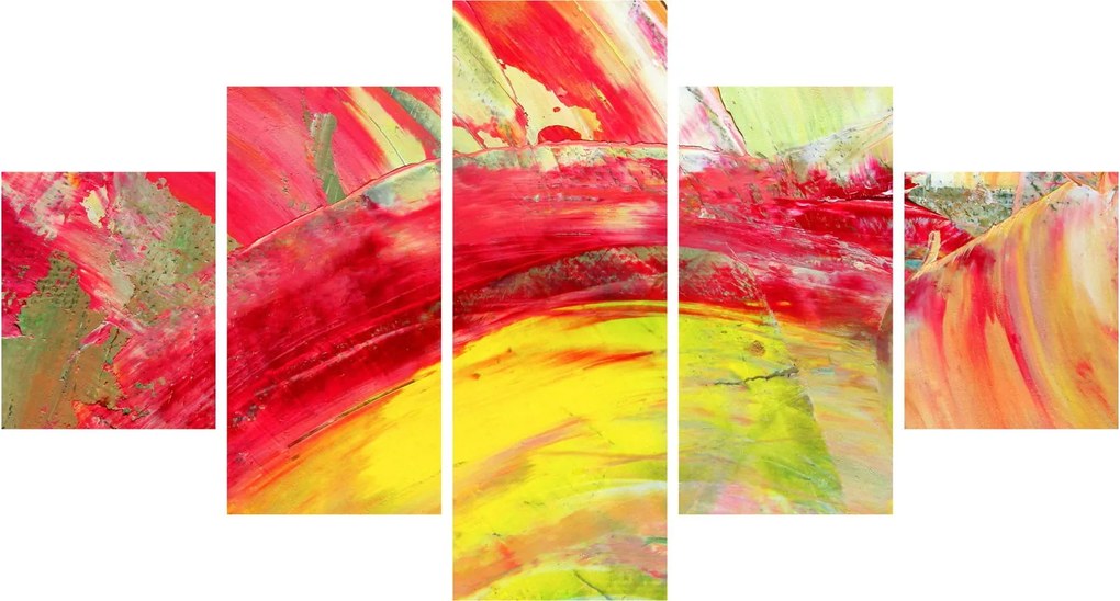 Obraz abstrakcji - malarstwo (125x70 cm)