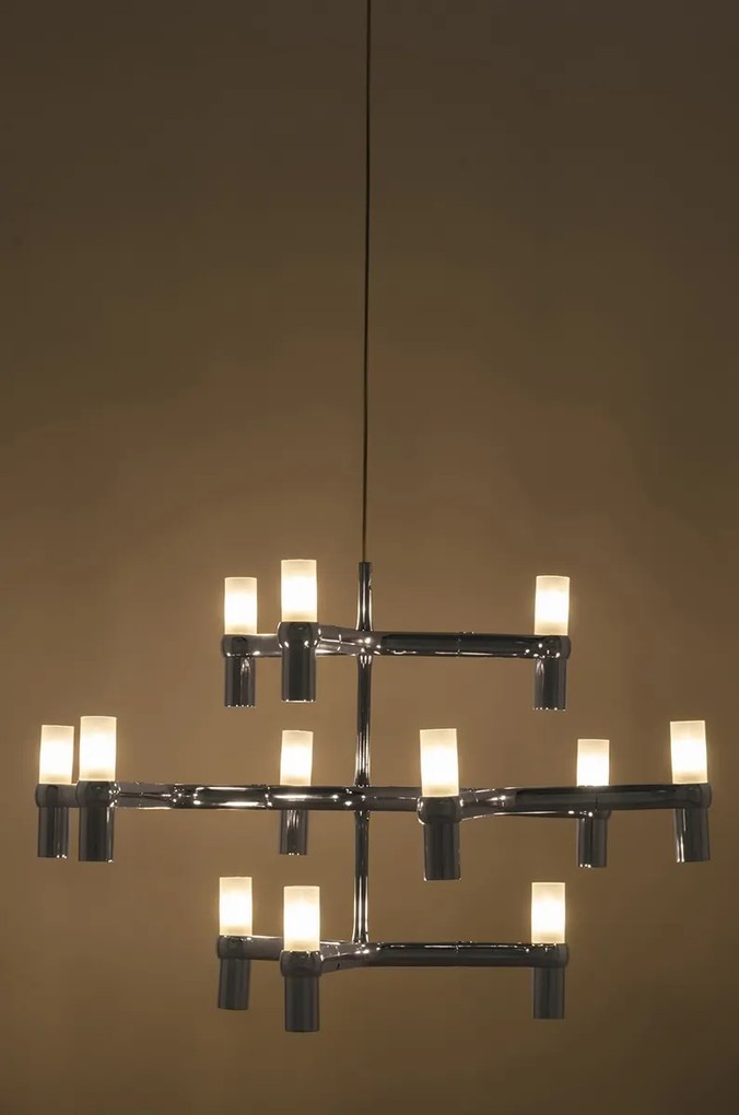 Lampa wisząca ze szklanymi kloszami Atomic