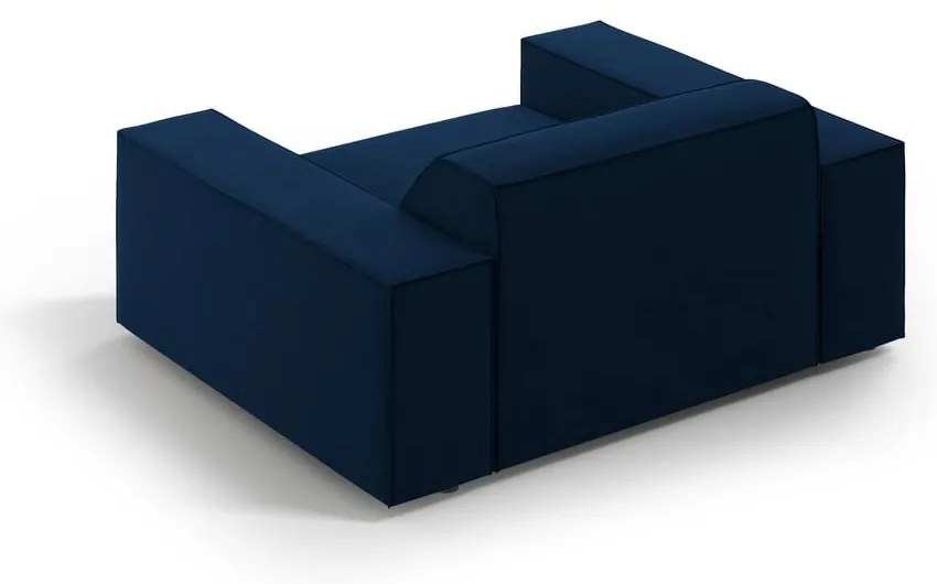 Ciemnoniebieski aksamitny fotel Jodie – Micadoni Home