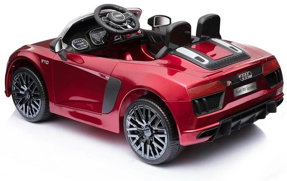 Baby Mix Samochód elektryczny dla dzieci Audi R8 Spyder Maxi, czerwony