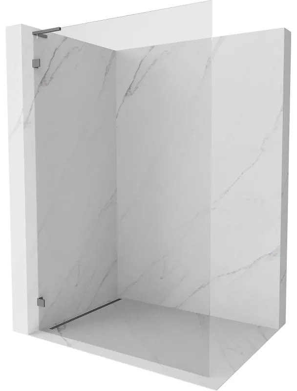 Mexen Lunar L ścianka prysznicowa Walk-in lewa 100 x 200 cm, transparent 8 mm, gun metal - 830L-100-000-95-00-L
