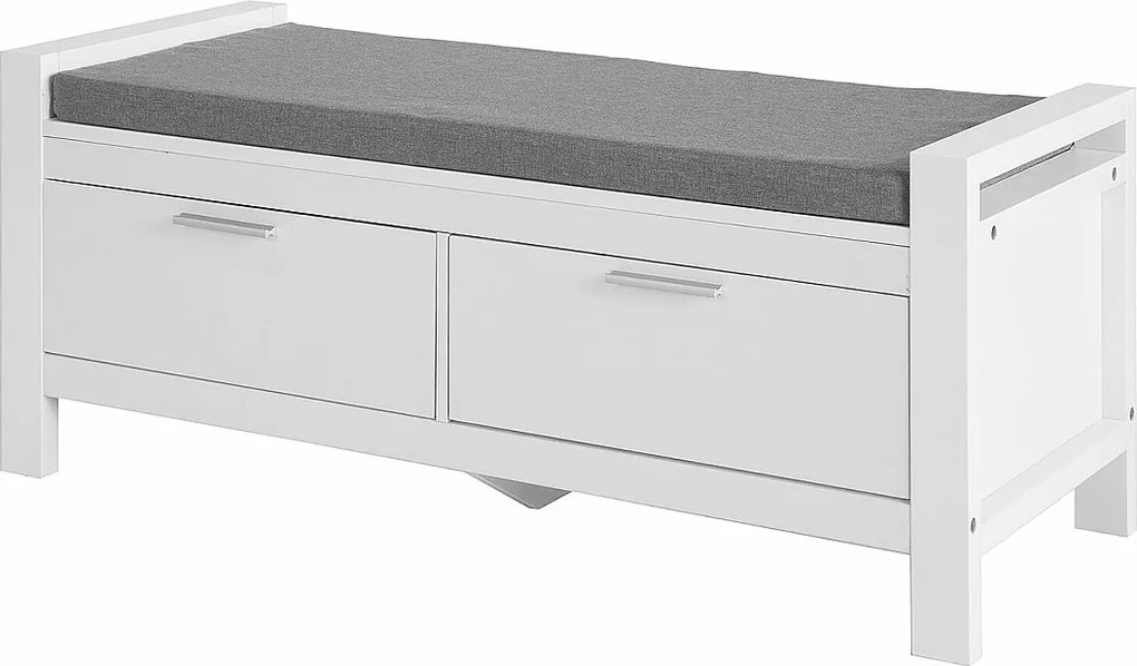 Ławka na buty z siedziskiem i szufladami FSR74-W