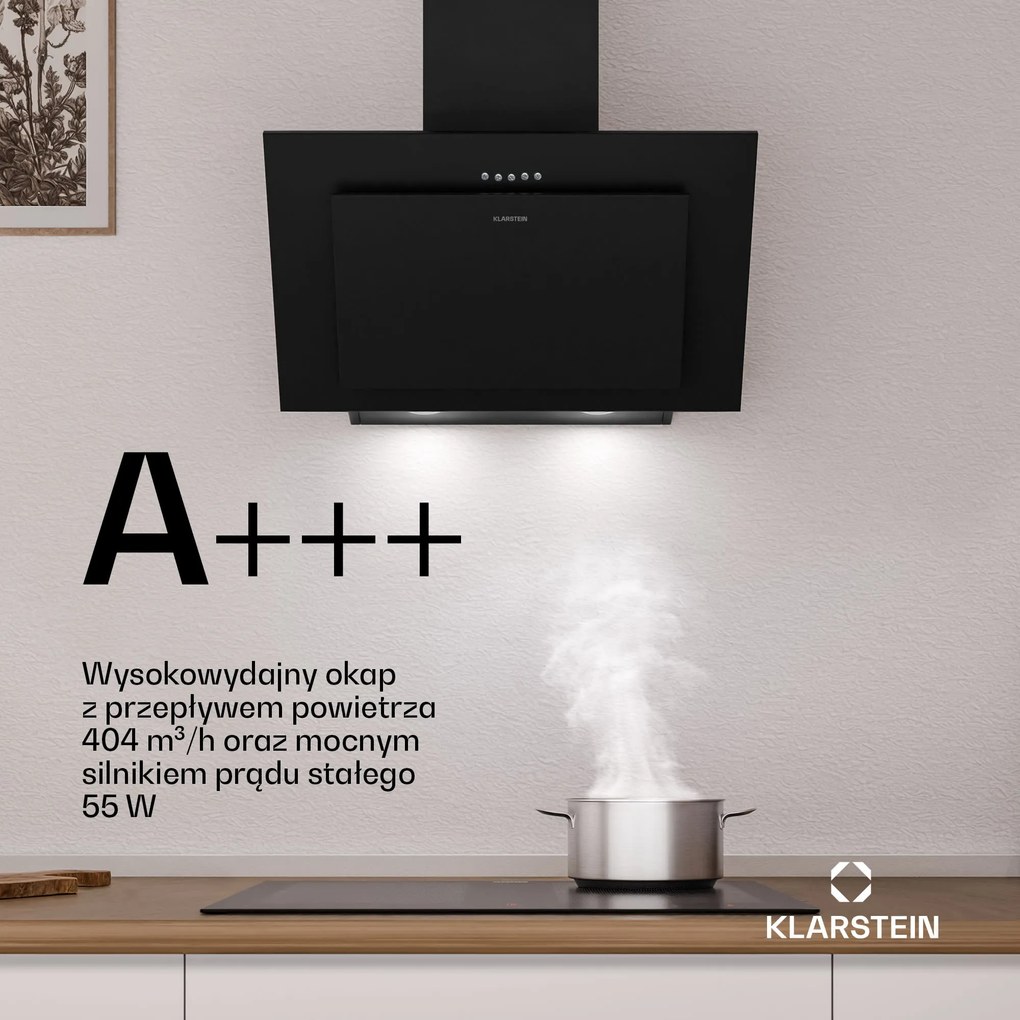 Klarstein Athena okap skośny | 60 cm