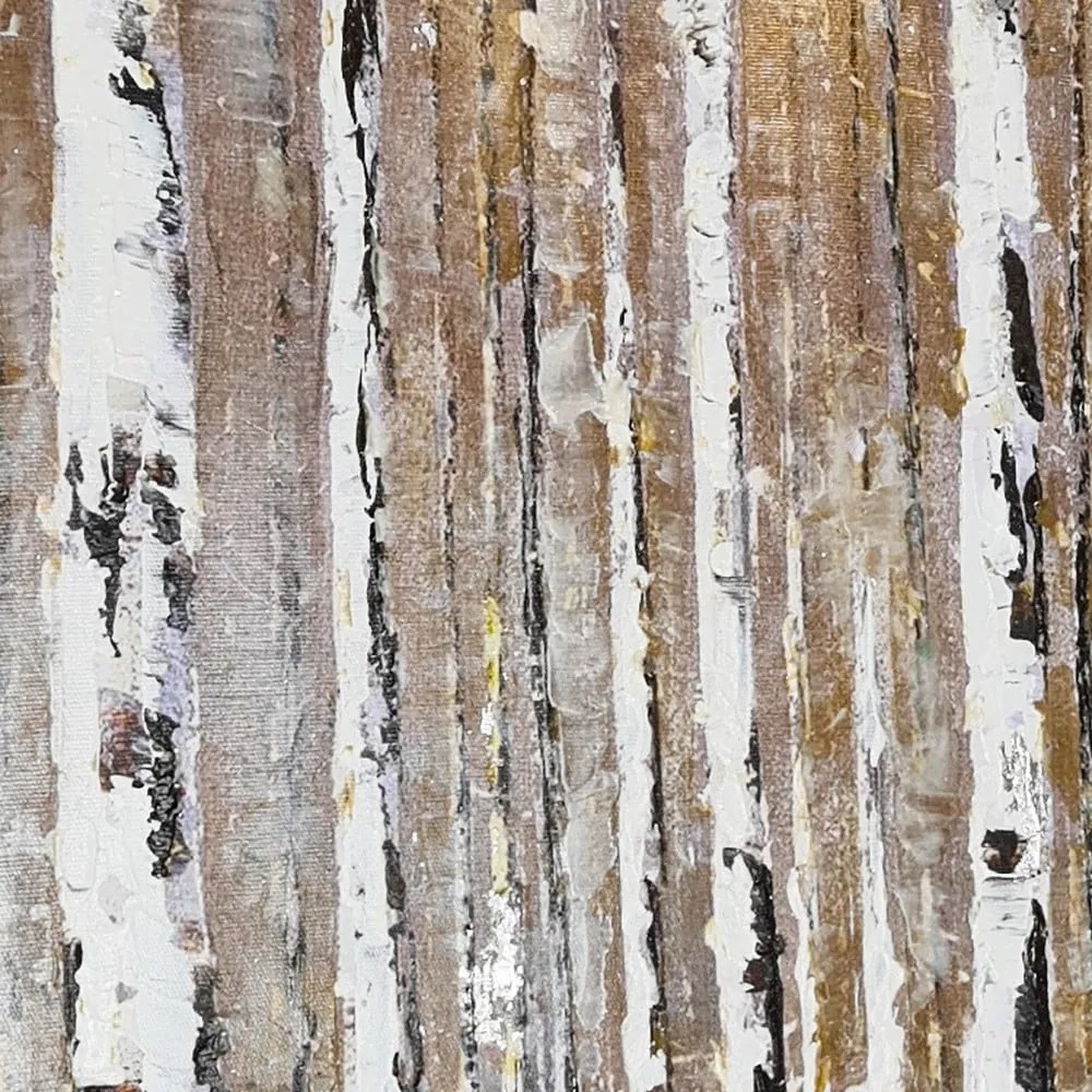 Ręcznie malowany obraz 70x70 cm Birch Wood – Wallity