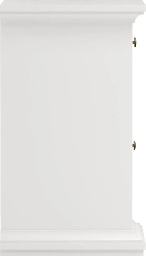 Wąska szafka nocna z szufladą Paris, kolor biały mat