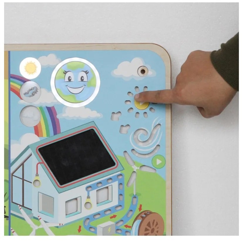 Masterkidz tablica edukacyjna energia odnawialna i nieodnawialna montessori