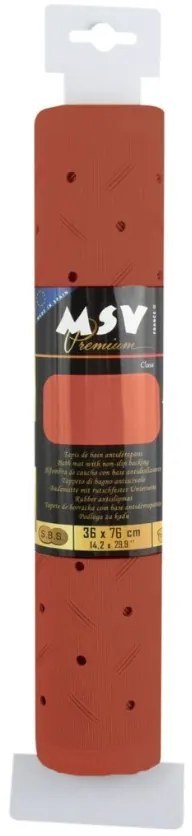 Spirella Antypoślizgowa mata do wanny CLASS Premium, terakota, 36 x 76 cm