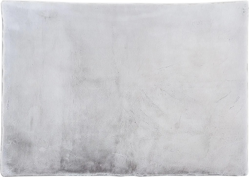 Dywan shaggy z długim włosiem z efektem futra - 160 x 230 cm - Szary - BUNNY
