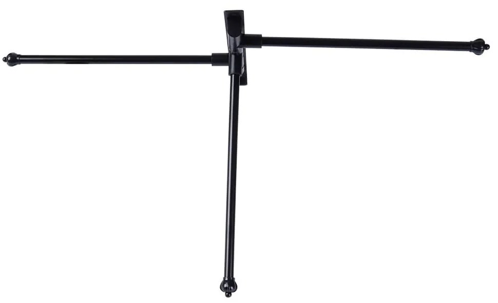 Wieszak na ręczniki aluminiowy czarny obrotowy 30 cm