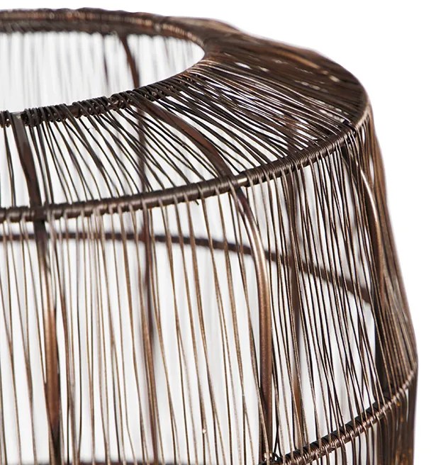 Nowoczesna lampa podłogowa trójnóg miedziana - Redo