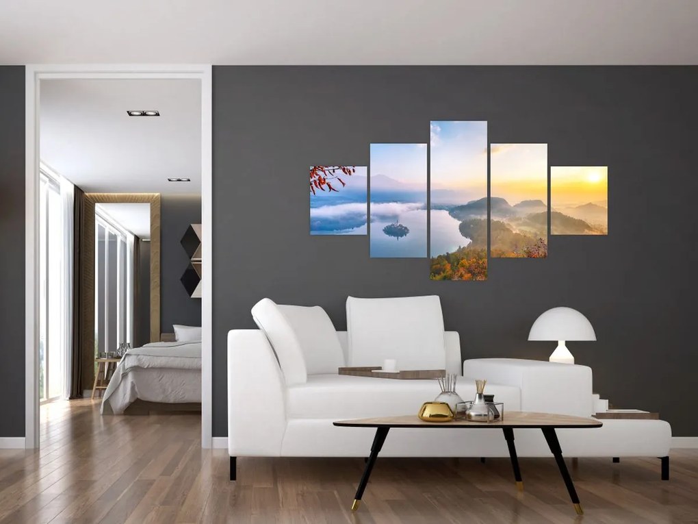 Obraz - Jezioro Bled (125x70 cm)