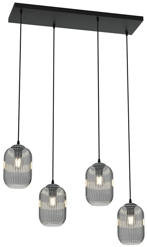 Industrialna lampa wisząca z grafitowymi kloszami D164 Z0-M53