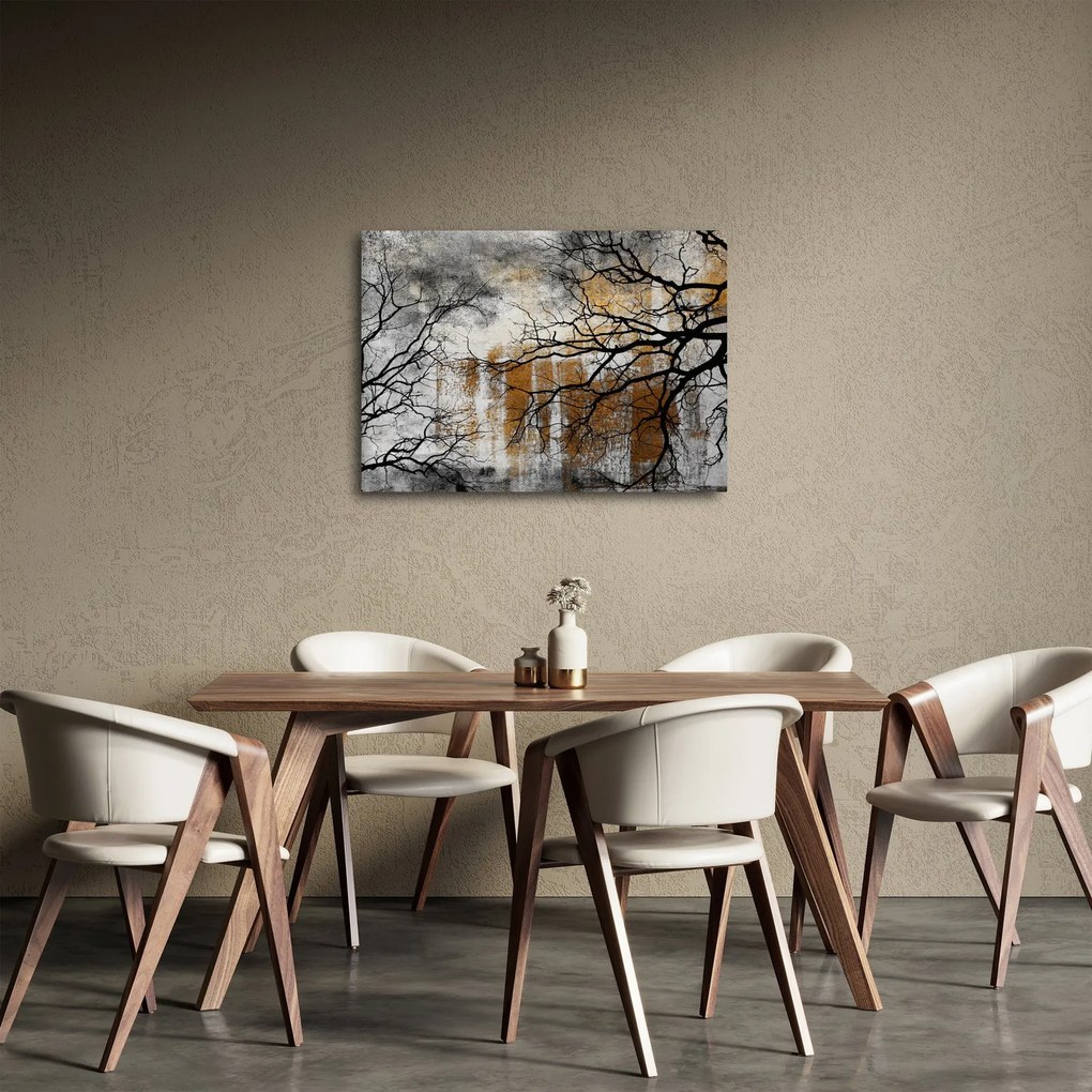 Obraz - Sylwetki drzew (70x50 cm)