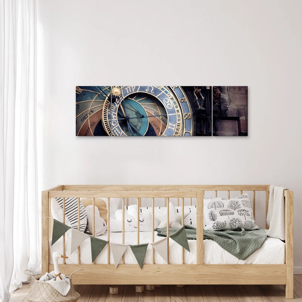 Obraz - Praski zegar astronomiczny, Praga (170x50 cm)
