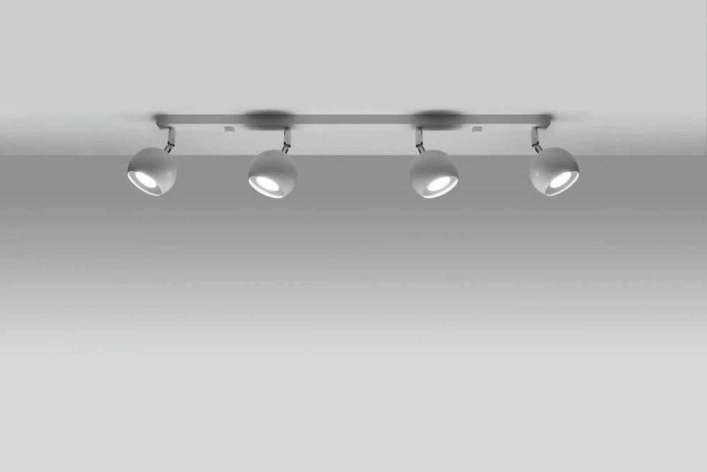 Biały regulowany plafon reflektor - EX512-Fole