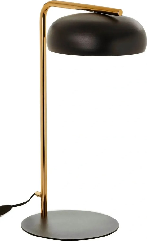 Lampka na biurko Olaf czarno-złota – nowoczesna lampka biurkowa