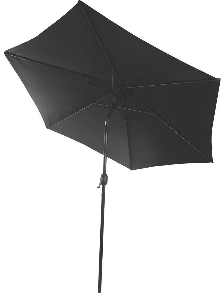 Fieldmann - Parasol śr. 3 m czarny